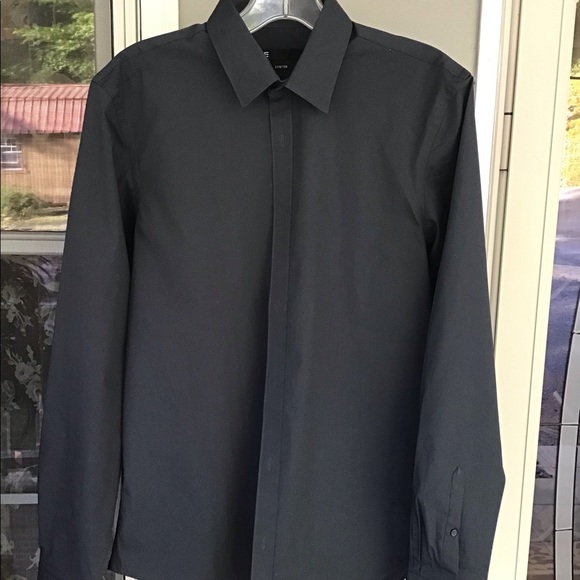 WE fashion men shirt size medium stretchy dark green NWOT - Picture 1 of 11